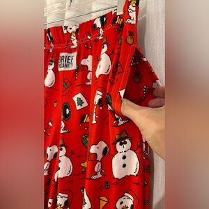 Brief Insanity Peanuts “Snoopy & snowman” pajamas. Sz. M
